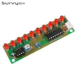 NE555 + CD4017 Practice Learing Kits LED Light Chaser Sequencer Follower Scroller Module electronic DIY Kit For Arduino