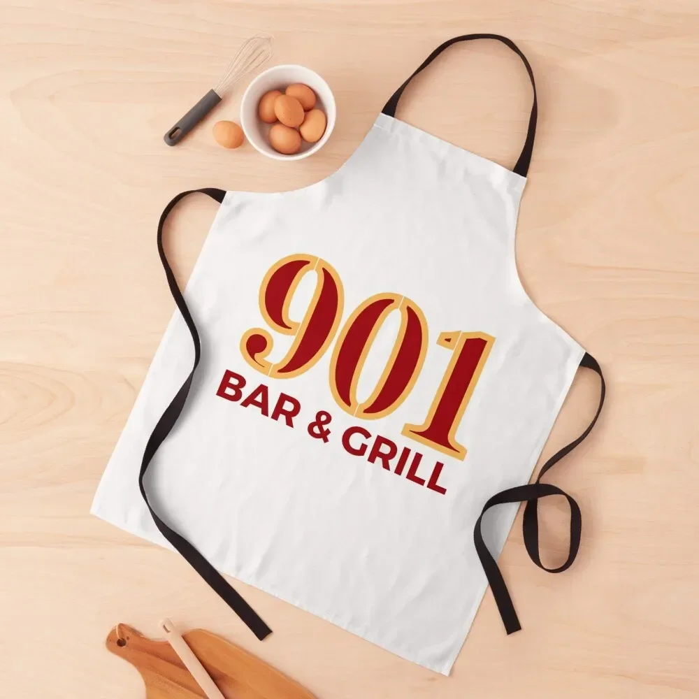 

901 Bar and Grill Apron All For Kitchen And Home Women's Dresses work gowns for women cleaning Apron