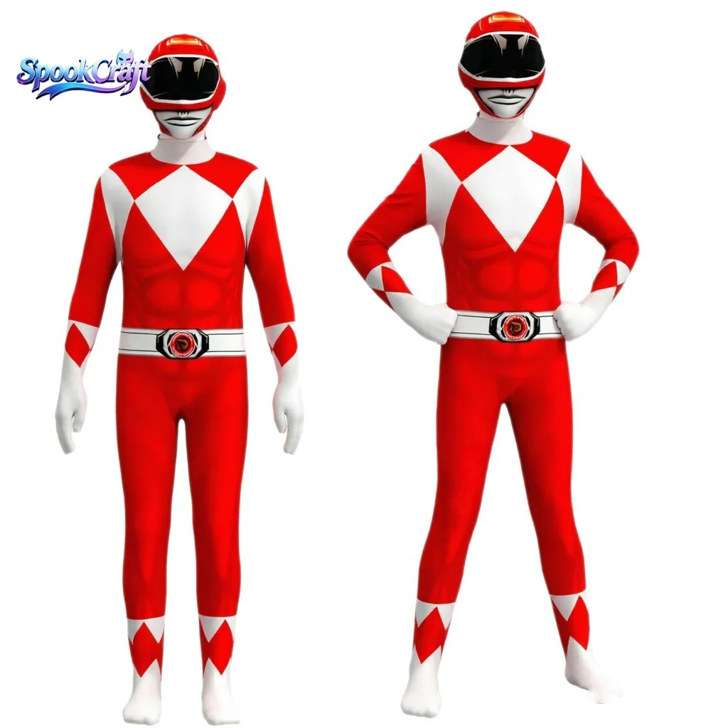 New Power Samurai Sentai Shinkenger Rangers Costume Adult Kids Superhero Cosplay Halloween Birthday Party Jumpsuit Zentai Suit view 5