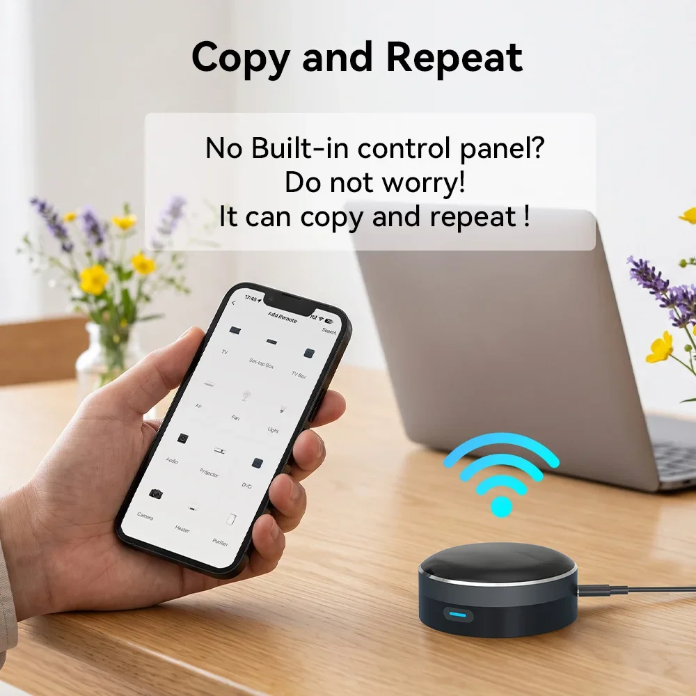 YFK WiFi Smart IR Blaster Universal Remote Control Infrared TV AC Fan Alexa Google Home Tuya Smart Life No Hub Required view 4