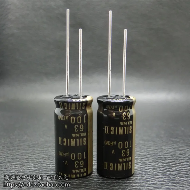 

10PCS/New Genuine RFS SILMIC II 63v100uF Imported Audio Electrolytic Capacitor