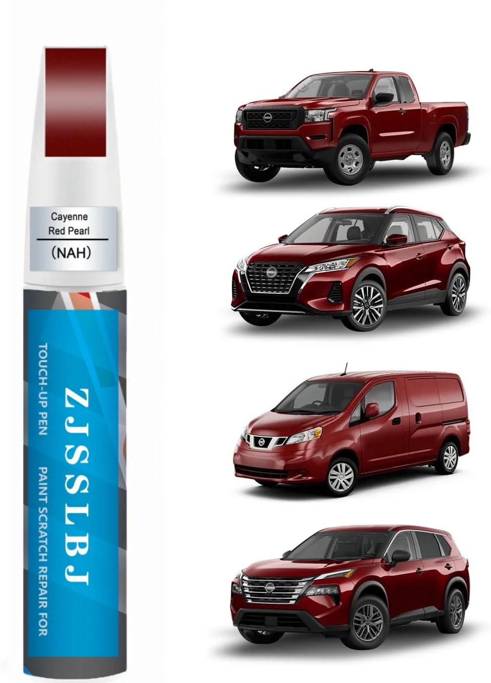 Cayenne Red Pearl(NAH) for Nissan Touch Up Paint Pen Precise Color Match for Car Paint Scratch Repair, Quickly and Easily Fix Ch