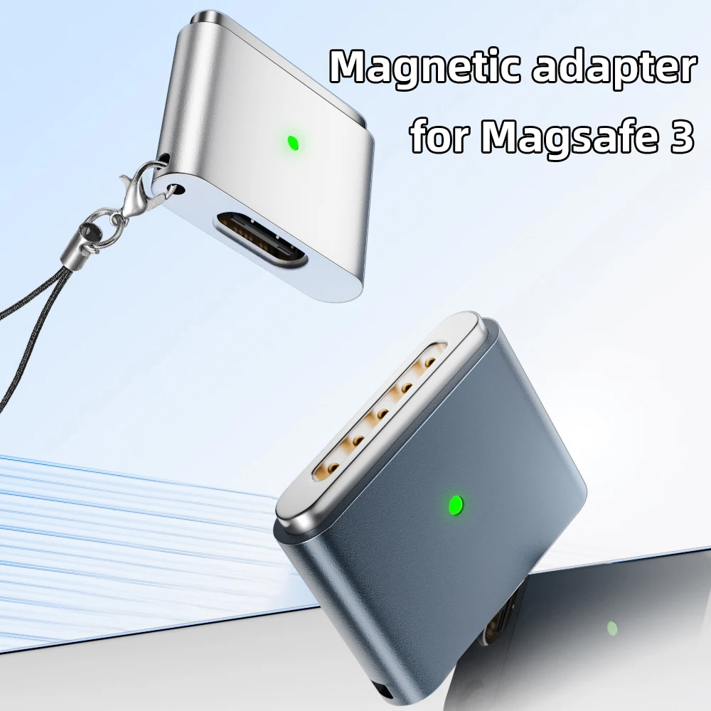 adaptador-magnetico-pd100w-usb-c-para-magsafe-3-conector-de-carregamento-rapido-tipo-c-para-macbook-air-pro-m1-m2-m3-m4