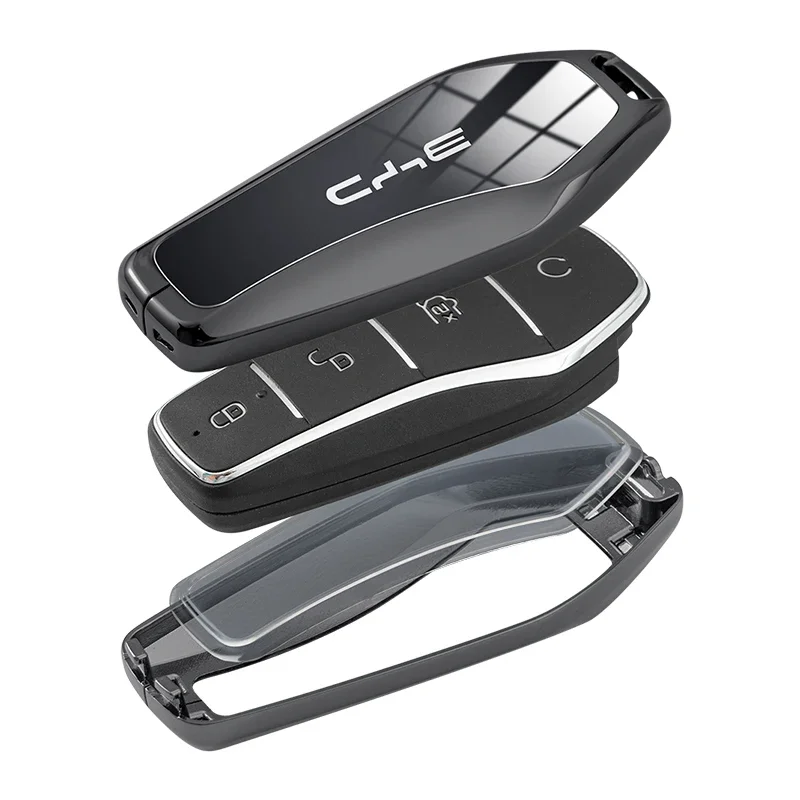 Cubierta de llave de coche, funda de Control remoto inteligente, Keychian para BYD Qin plusmi Han EVDM Yuan Pro Tang DMI Song MAX Dolphin Seagull