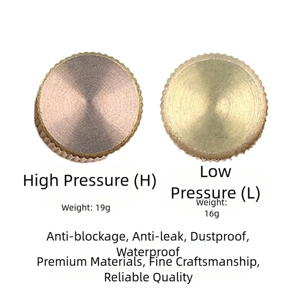 Car AC Valve Core Dust Covers Copper Material for Asian Vehicle Models High Low Pressure Port Protection for Toyota
