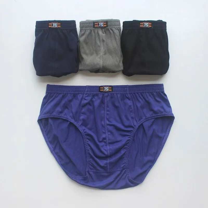 6 قطعة/المجموعة مريحة 100% القطن الذكور عالية الخصر السروال ملخصات الملابس الداخلية بانت السراويل المتاحة في أحجام XL-6XL #3