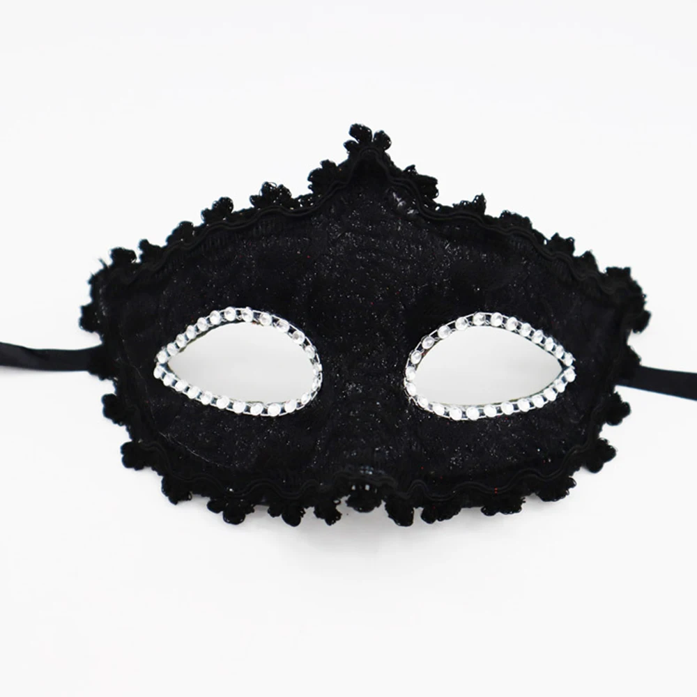 Demi-visage masque de renard mascarade vénitienne diadème masque pour les yeux Sexy noir exquis bord de dentelle masque femmes hommes décoration de fête de carnaval