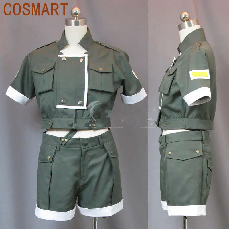 COSMART Game KOF Leona Heidern Cosplay Costume Halloween Uniform Women Carnival Party Outfits