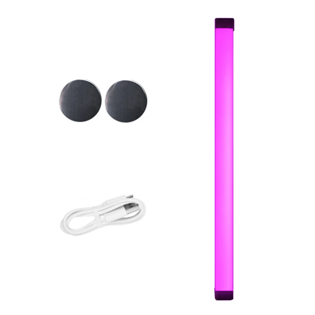 LED Fill Light Stick Wireless USB Flash 30W 5V 30LM Handheld Photography Lamps Atmosphere Party Lighting 17cm Purple