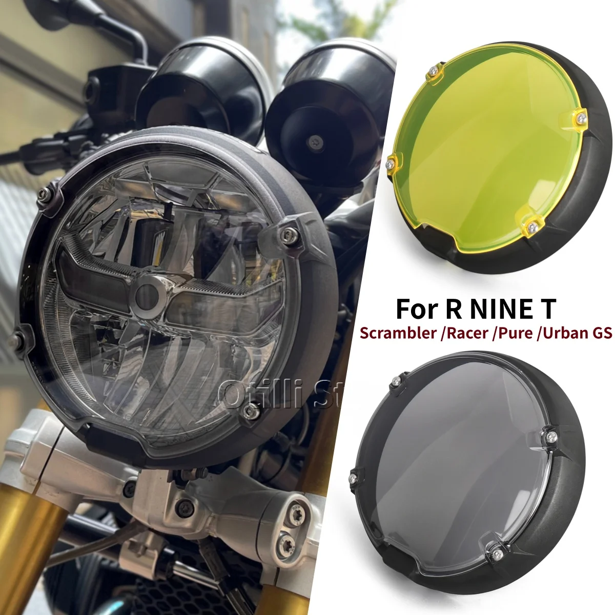 

Motorcycle Headlight Protector Light Cover Protective Guard For BMW R18 R 18 R12 nineT R nineT Scrambler RNINET Pure Urban Racer