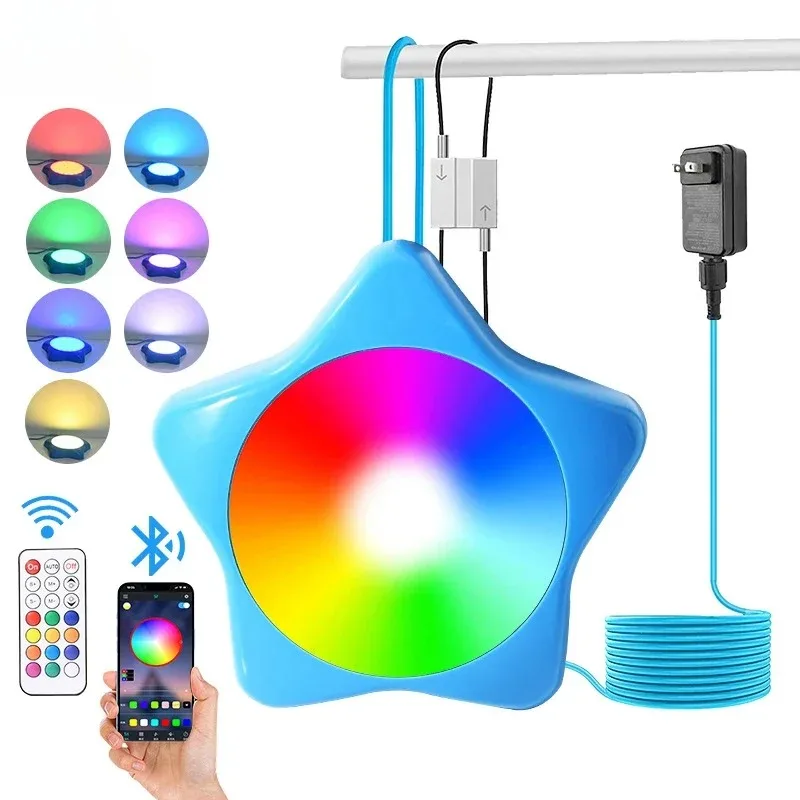 Magnet Suspended Swimming Pool Light Seven Color Bluetooth APP Underwater Light 20W Waterproof Atmosphere Pool Light