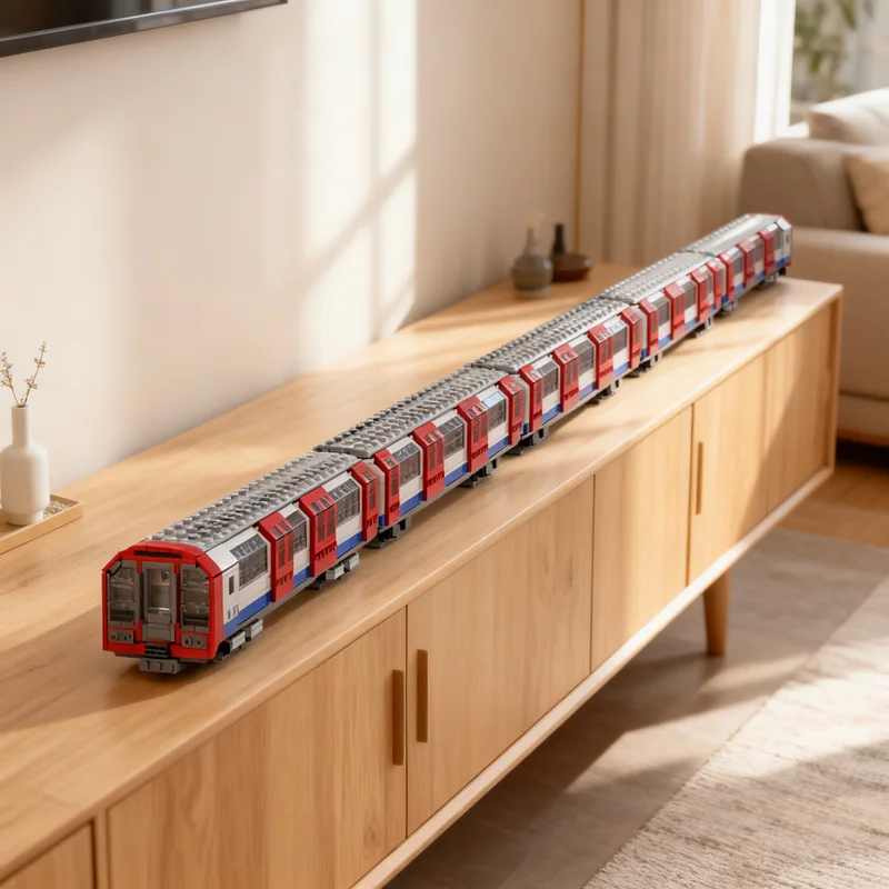 1155pcs MOC London Underground Stock Train Model Building Blocks Architecture Assemble Birthday Creative Collection Education