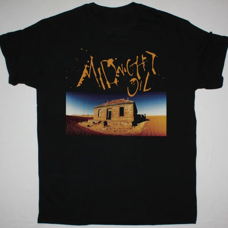 Midnight Oil Gift For Family Black T-Shirt Cotton All Size