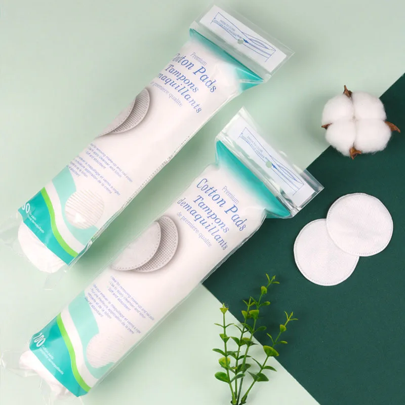 100 قطعة/الحزمة المتاح منصات القطن التجميل مستديرة 3 طبقات لينة اللوازم اليومية الوجه القطن مزيل الأظافر مزيل ماكياج القطن