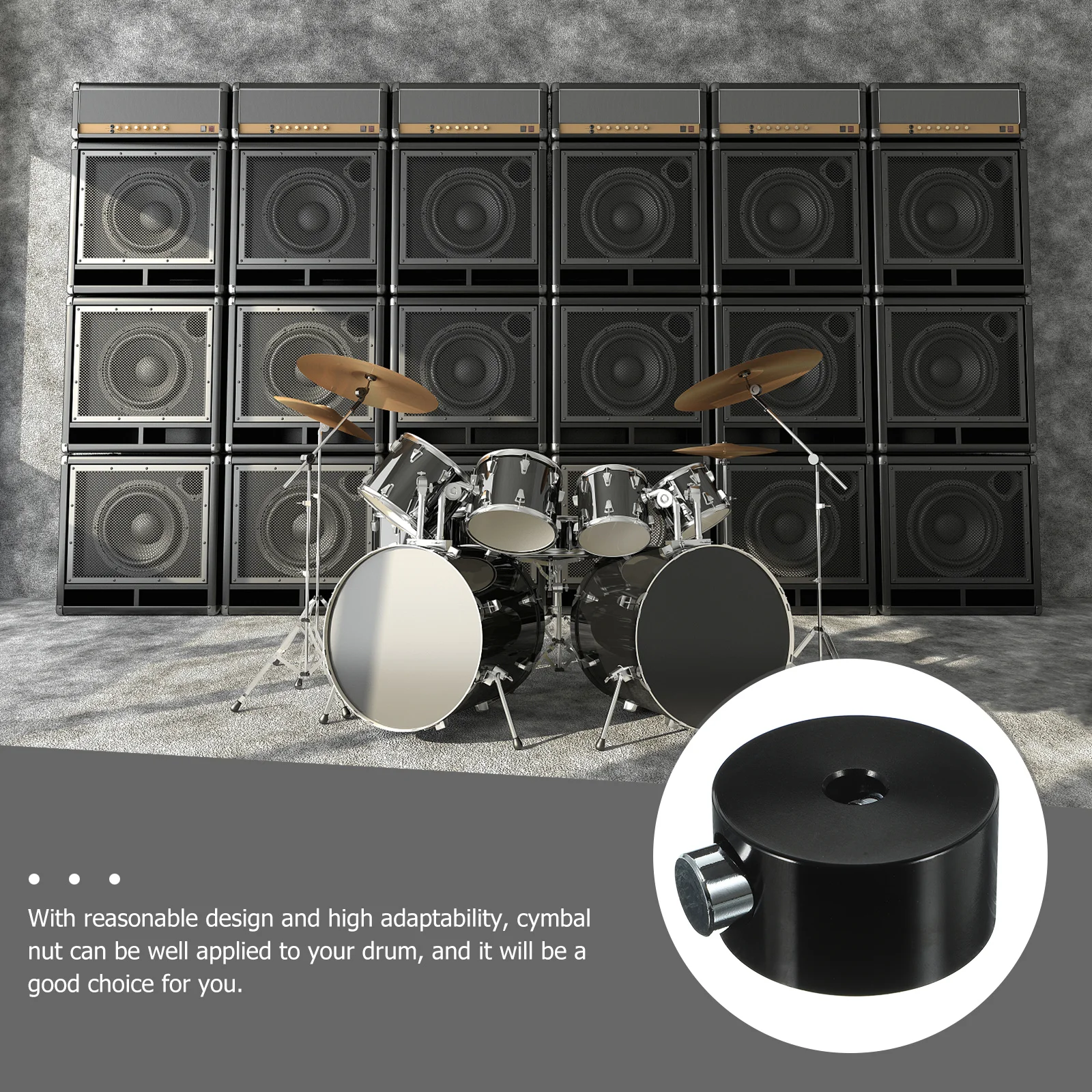 

Quick Release Cymbal Nut Drum Hardware Replacement Wing Nut For Cymbal Stand Durable Percussion Instrument Parts