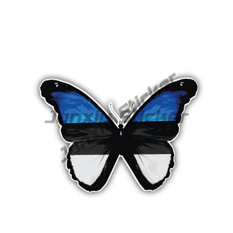 

Car Styling Estonia Flag Butterfly Decal Cartoon Car Sticker Car Accessories Pegatinas Para Coche