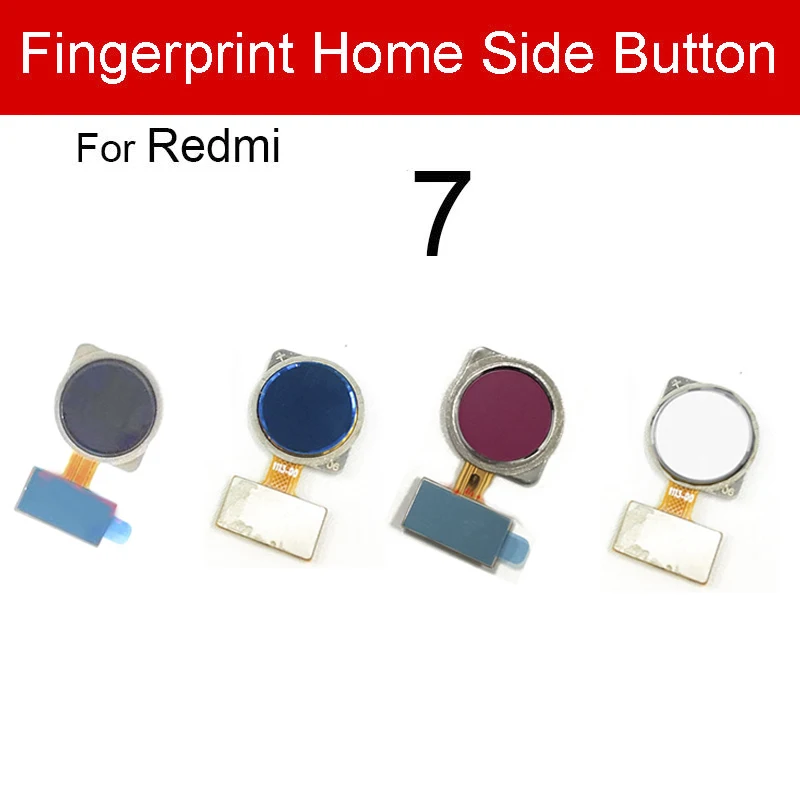 

Гибкий кабель кнопки «Домой» отпечатков пальцев для Xiaomi Redmi Note 7 7 Pro 7Pro, датчик распознавания клавиш меню, гибкая лента, запасные части