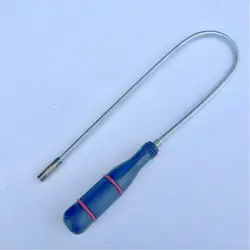 Flexible Magnetic Pickup Tool Bendable Snake Pickup Bendable Suction Bar for Locate Falling Objects Reach Sink Drains Pick Up
