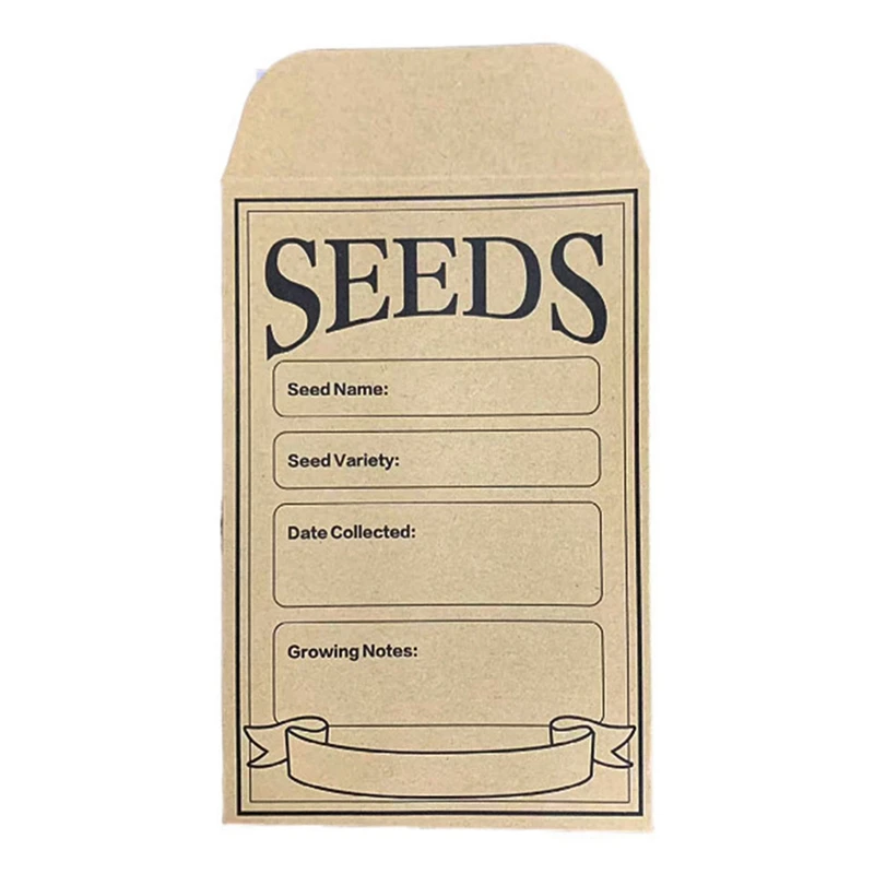 200Pcs Seed Envelopes 3.1X4.7 Inch, Seed Envelopes Brown Paper Seed Packets Envelopes For Storage Vegetable