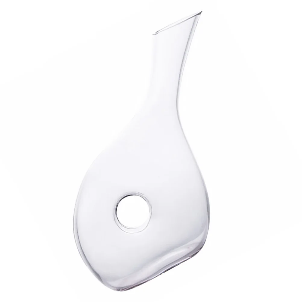 

1Pcs Crystal Glass Wine Decanter Creative Aerator Flat Bottom Design Home Barware Red White Wine Carafe Accessory