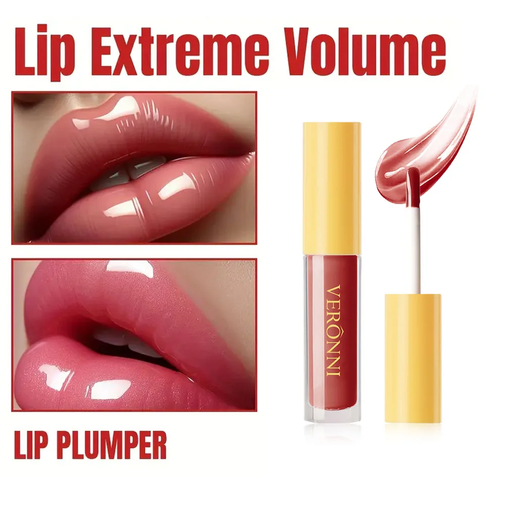 ملمع شفاه ملمع شفاه فاخر مكون من 6 ألوان نباتي وخالي من القسوة مع ملمع شفاه مرطب يدوم طويلاً وتأثير غير لزج