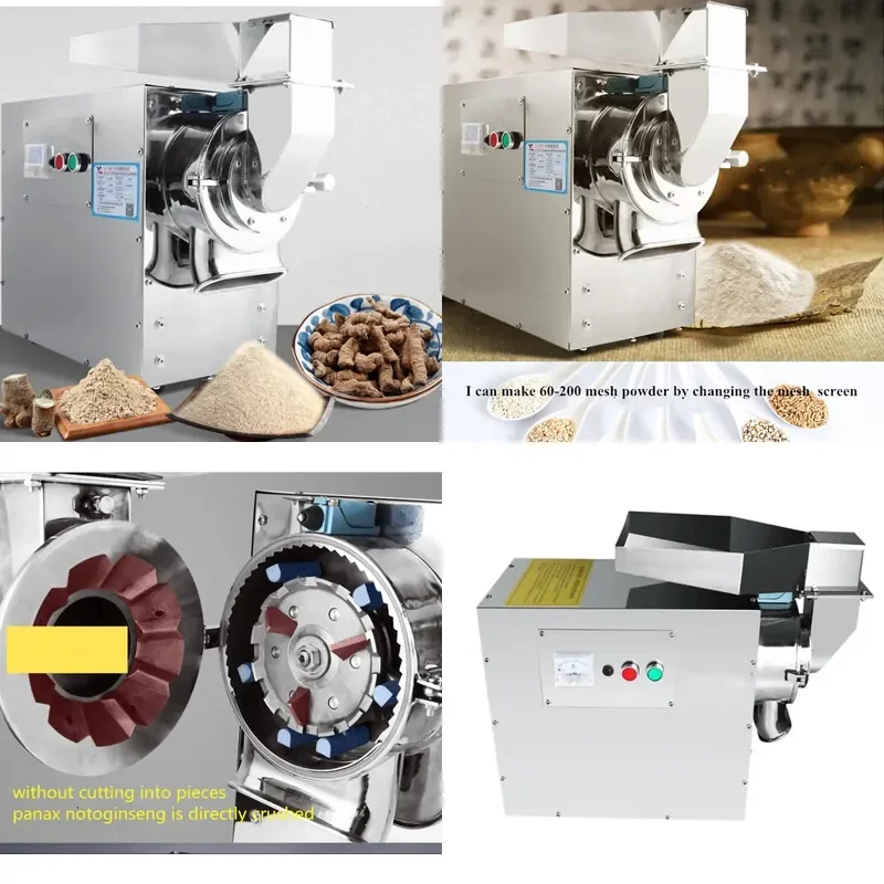 Commercial Hammer Mill Grain Dry Grinding Machine for Corn Wheat Soybean Feed Processing Industrial Crusher Pulverizer