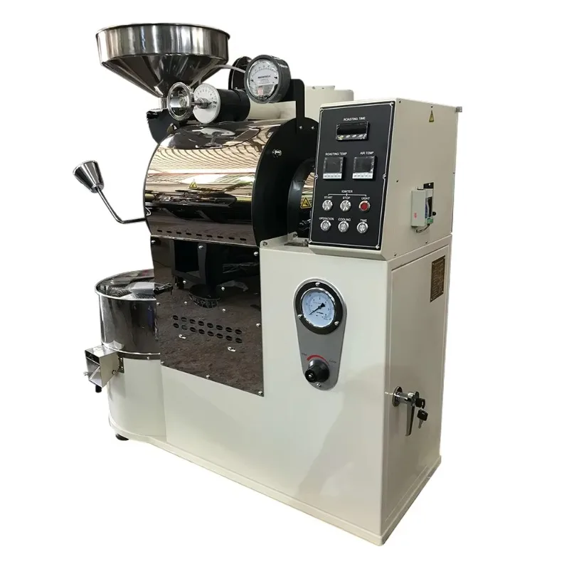Coffee Shop Commercial Roaster 3kg Professional with Double Wall Steel Drum Perfect for Specialty Beans