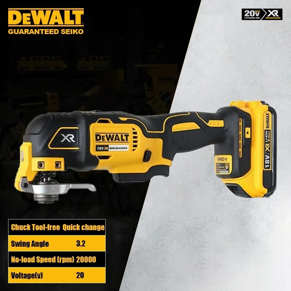 Dewalt DCS355 Cordless Oscillating Multi-Tools Brushless 20v 20000T/min Swing Angle 3.2 Shock Absorbing Universal 18v & 60v