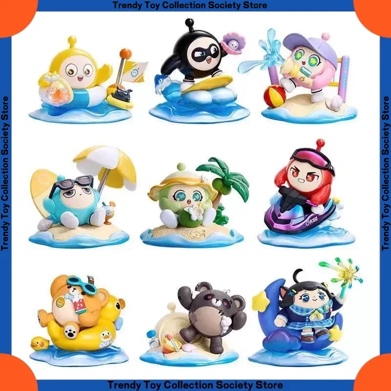 

New Product In Stock Egg Doll Party Holiday Coastline Series Trendy Blind Boxes Cute Desktop Decorations Children'S Toys Gifts