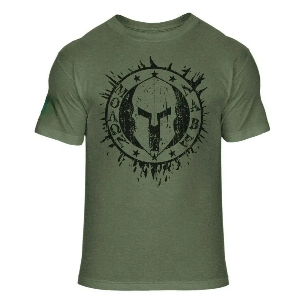 Spartan Warrior Helmet Print T-Shirt Men Fitness Gym Muscle Fit Graphic Tee Summer outdoor sports fashion streetwear