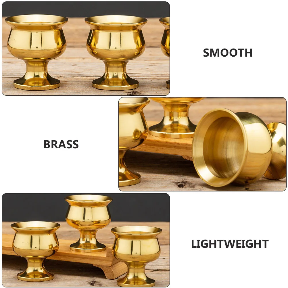 

Ritual Offering Bowls Cup Vintage Chalice Goblet Golden Tiny