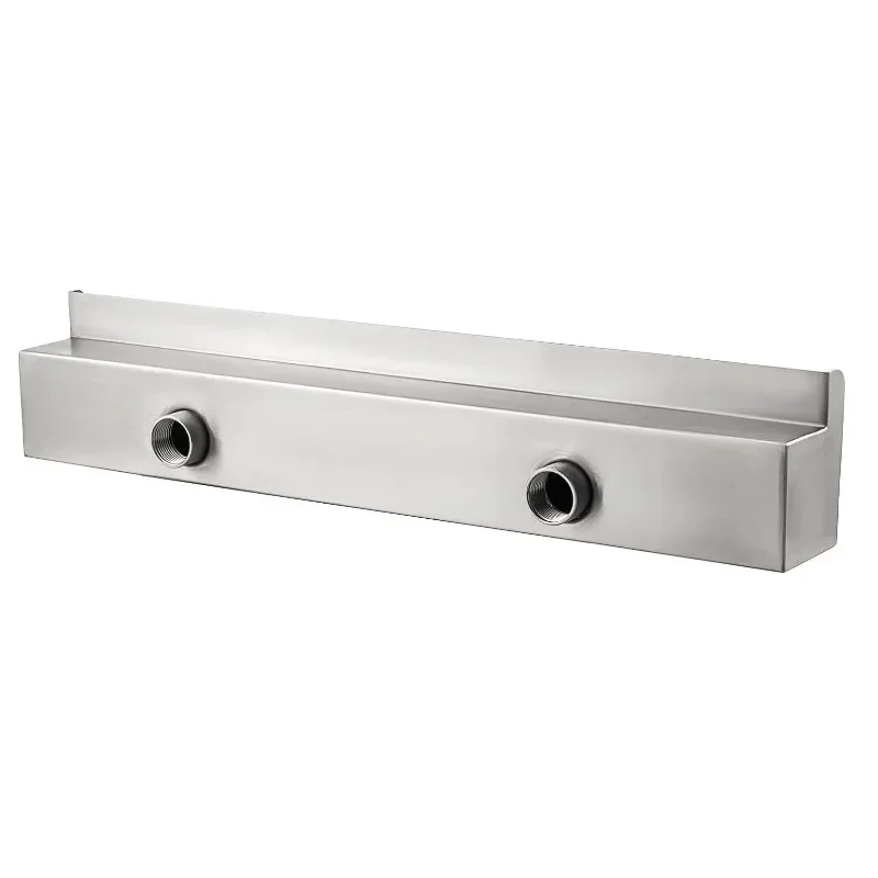 Stainless Steel Waterfall Water Outlet, Rockery Stacked Water Curtain Board, Courtyard Landscape Running Water Curtain Wall