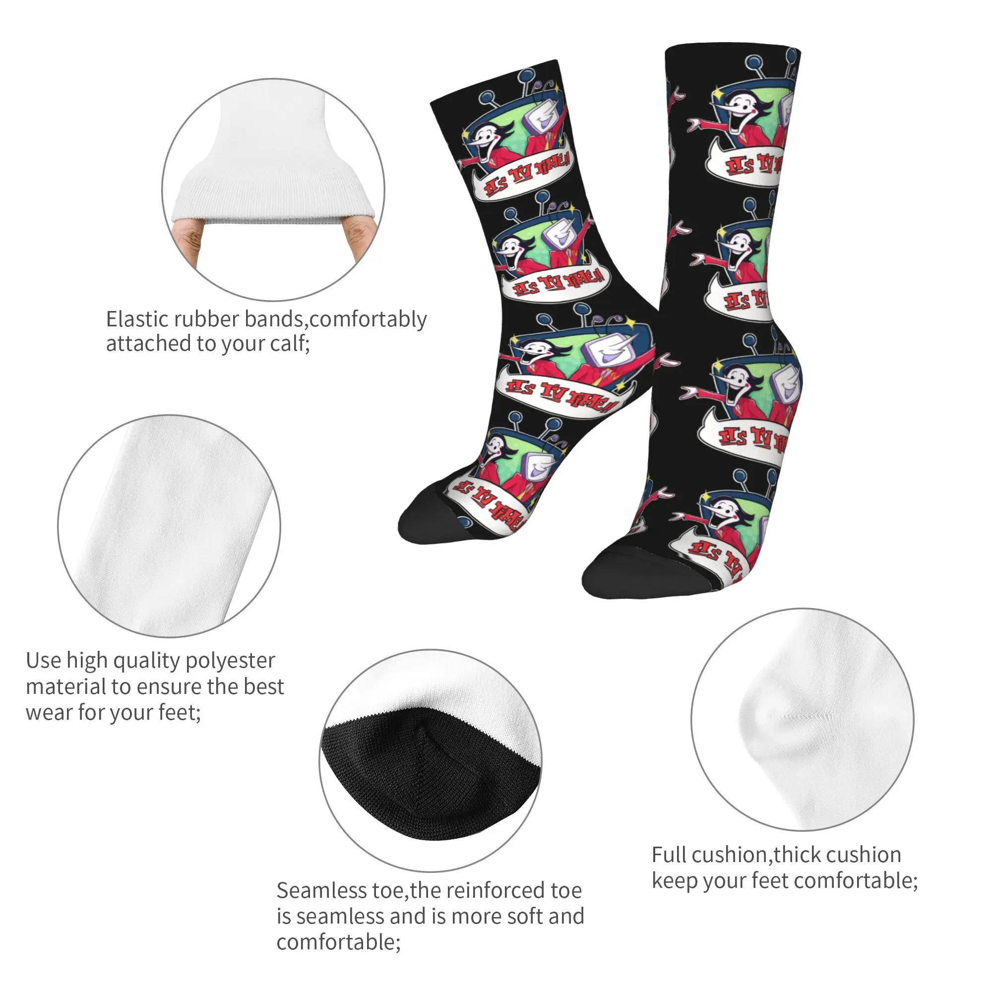 جوارب Spamtenna Doomed Yaoi Deltarune Game جوارب جرافيك مضادة للانزلاق للجنسين جوارب رجالية ناعمة قابلة للتنفس جوارب عصرية للخريف