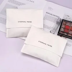 Custom logo High Quality Cotton Twill Dust Bag Cotton Envelope Gift Jewelry Packaging Pouch