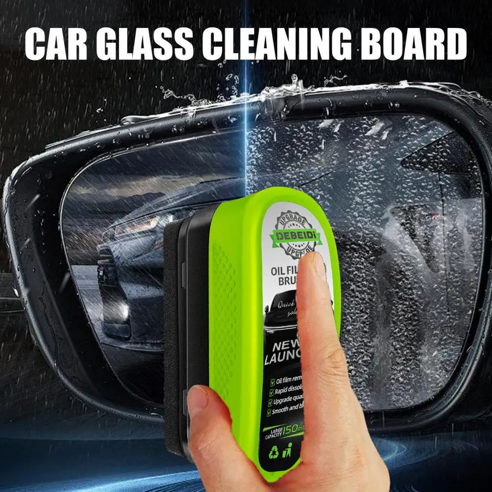 High-strength Bristle Brush Ergonomic Handle Windshield Cleaner for Car Glass Oil Film Maintenance Efficient for Windshields