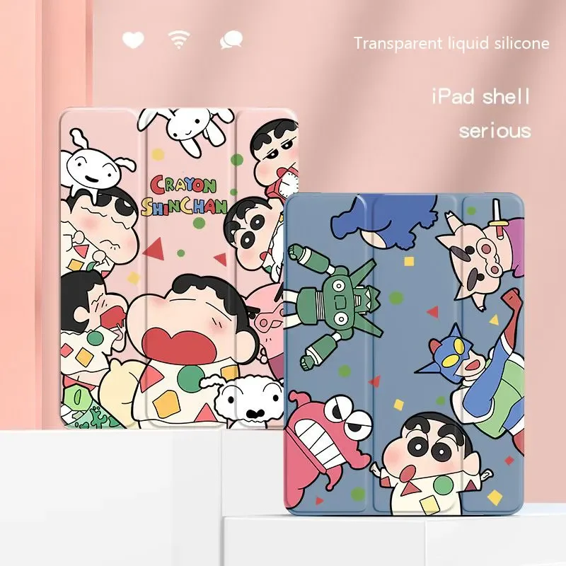 Anime Crayon Shin-chans Cover for iPad Air 1 2 3 10.5 Case 6th 7th 8th 9th 10th Gen iPad 10.9 2022 Pro 11 2020 9.7 Mini5 4 Case