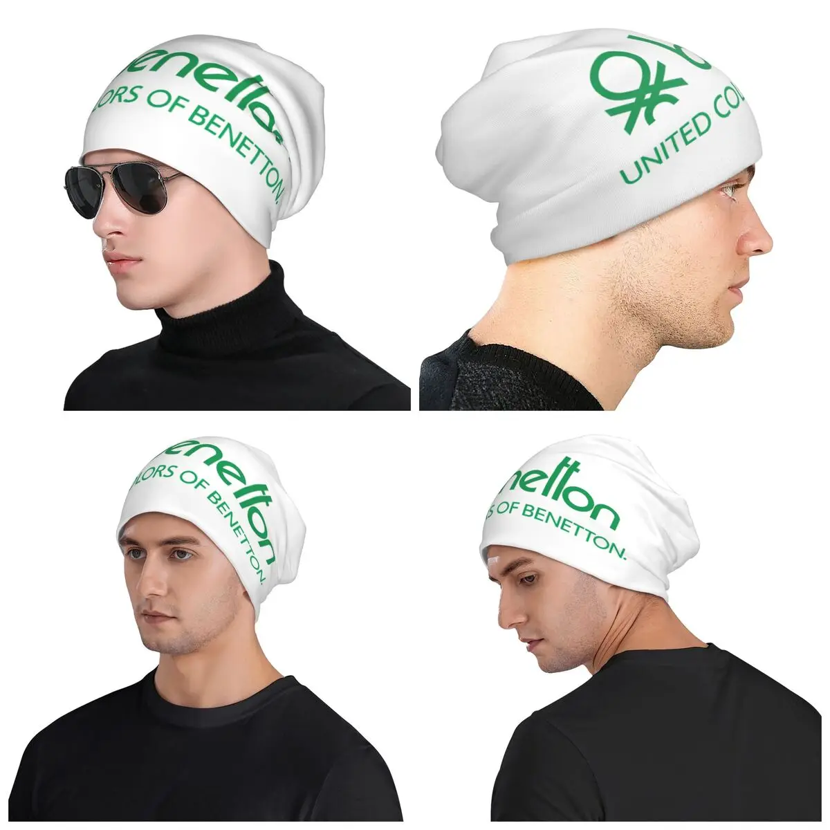 

United Colors Of Benetton, унисекс, шапки для взрослых, вязаная шапка с капюшоном, теплая модная осенне-зимняя уличная шапка Skullies