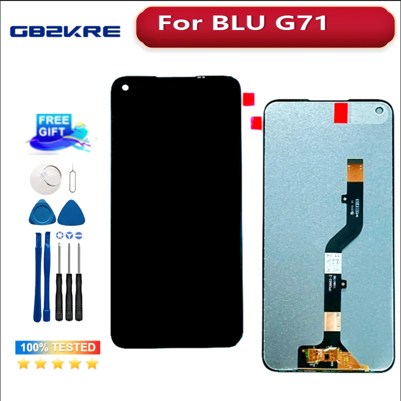 

New Tested Well 100% Original For BLU G71 G0430WW LCD Display Screen + Front Touch Panel Digitizer Replacement + Tools