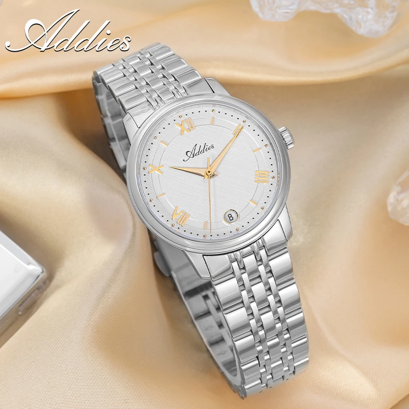 ADDIES New Luxury Woman‘s Watch GM12 Sapphire Glass 316L Stainless Steel 5Bar Waterproof Fashion Quartz Ladies Wristwatch 31mm