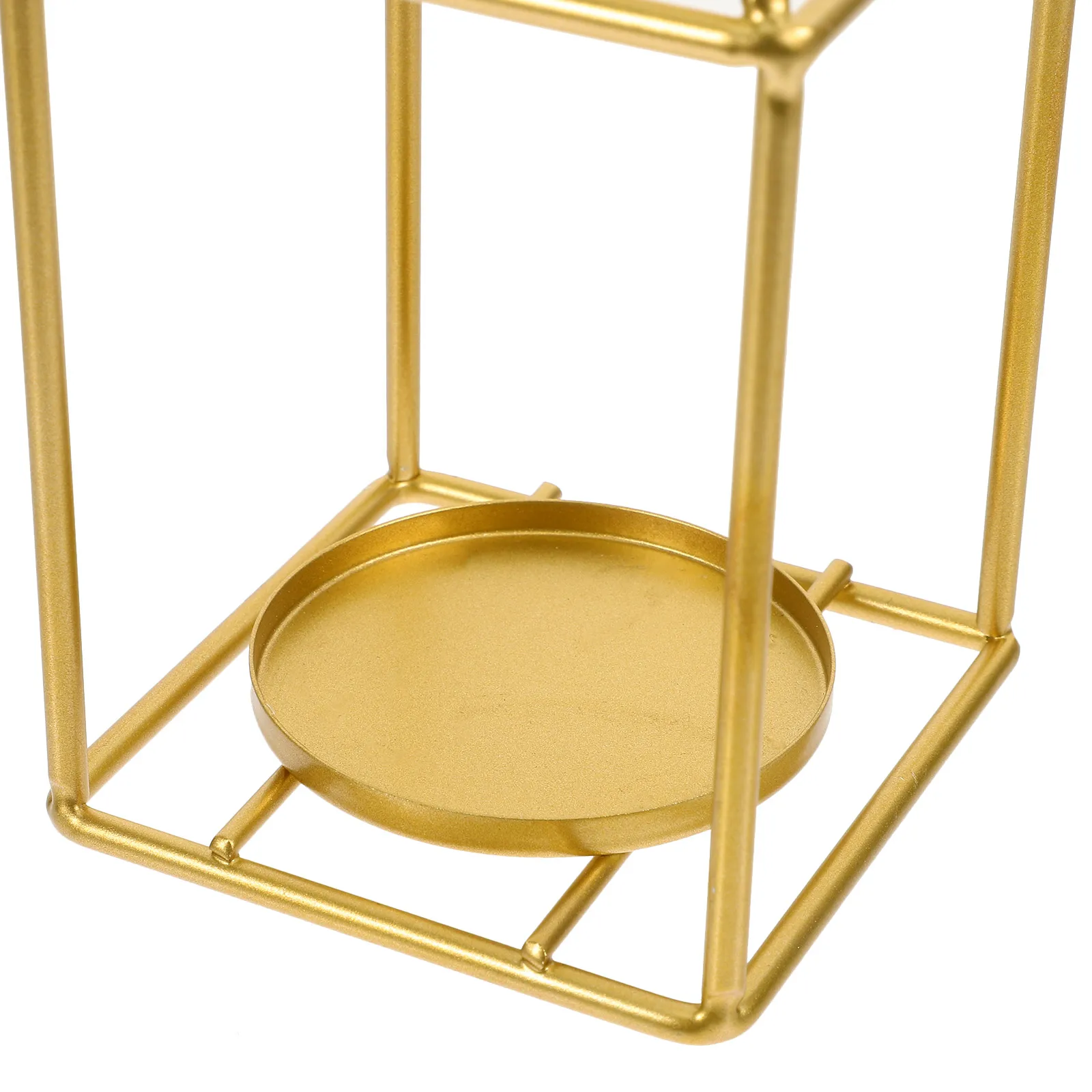 

2Pcs Iron Holder Decorative Stand Sturdy Metal Candlestick Elegant Romantic Wedding Table Centerpiece