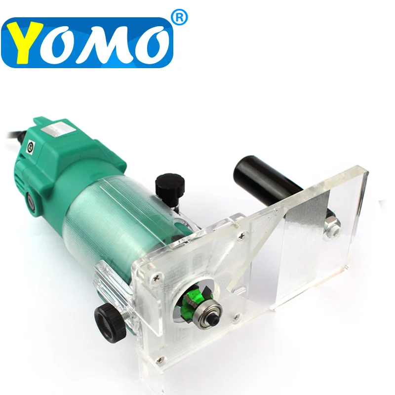 

Woodworking Electric Edge Banding Trimmer Machine With Hard Plastic Base Shield Trimming Knife