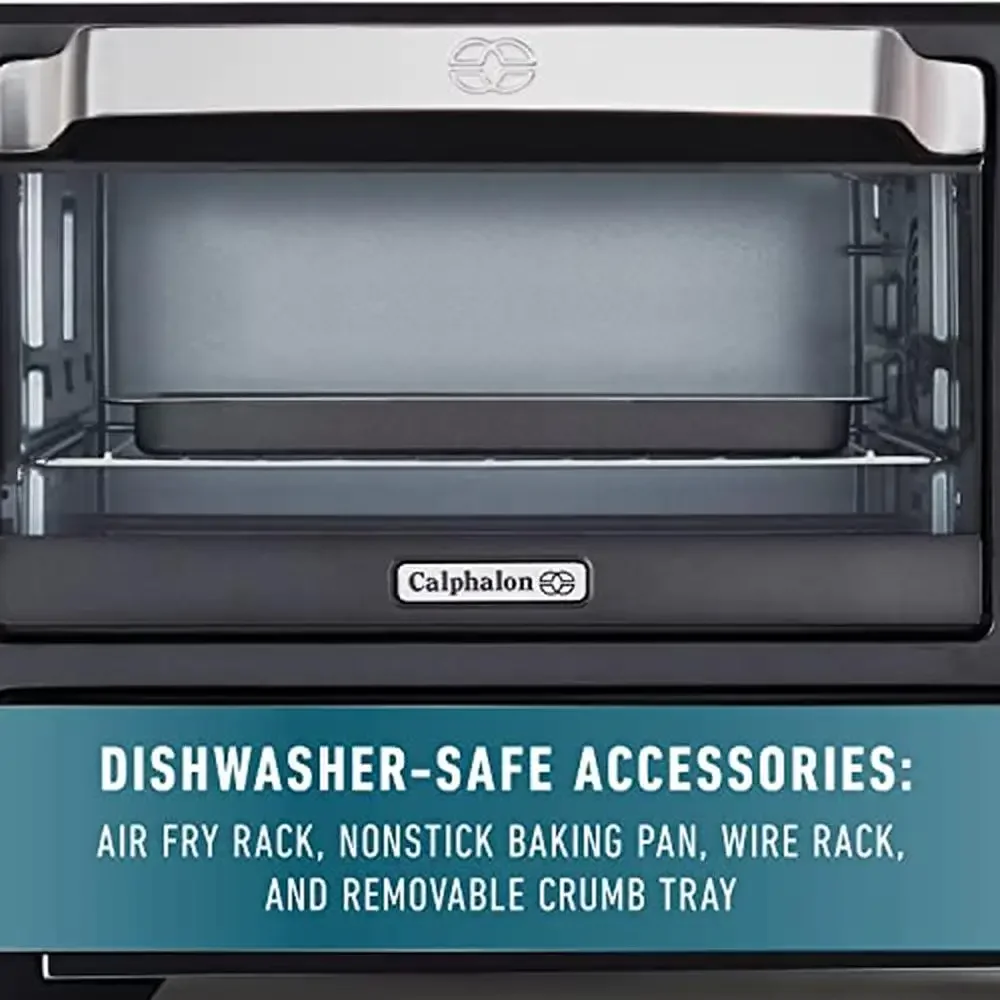 فرن محمصة قلي هوائي 12 في 1 مع منطقة مزدوجة 12 بوصة درج بيتزا كومبو وظائف الطبخ الدقيقة تكنولوجيا الحرارة الحرارية التوربينية