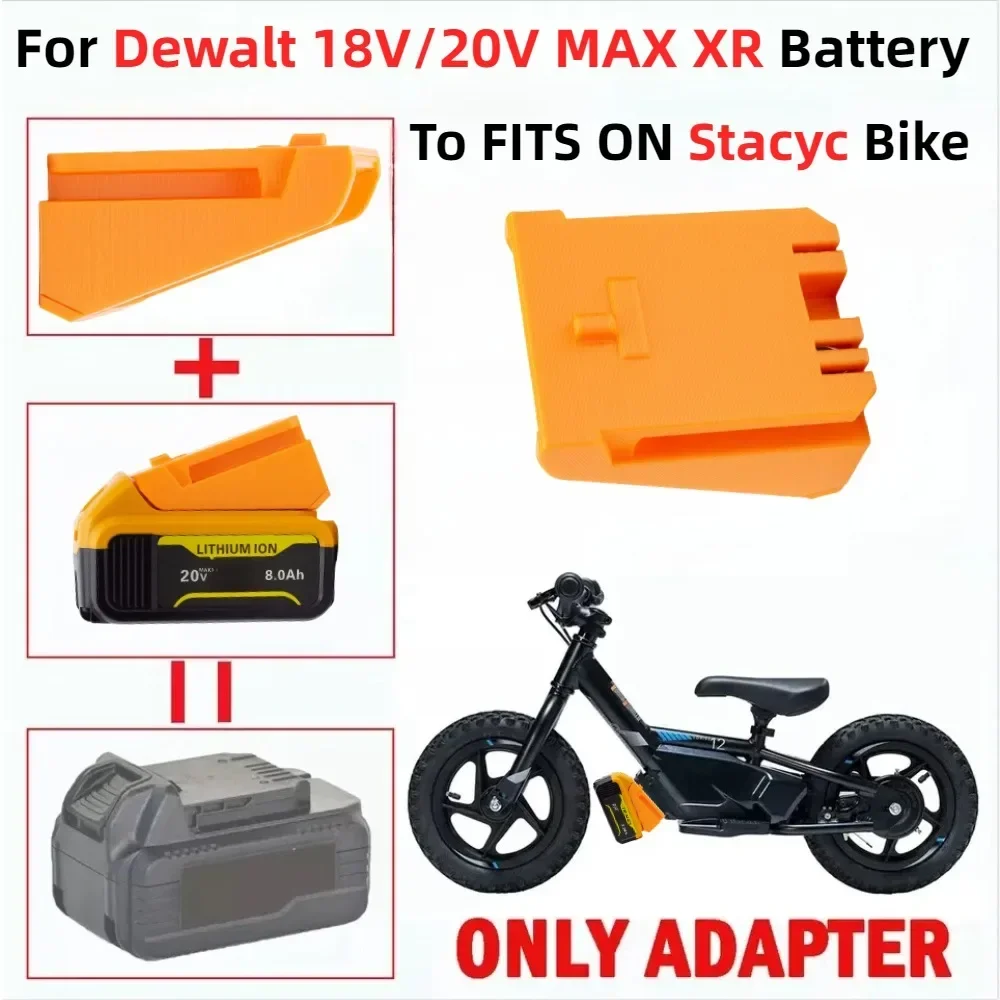 Imagem -02 - Bateria para Bateria da Série Dewalt 18v 20v Max xr Li-ion Dcb205 para se Encaixa em Bicicletas Stacyc Ferramenta de 12 e 16 Apenas Adaptador 1xadaptadores de
