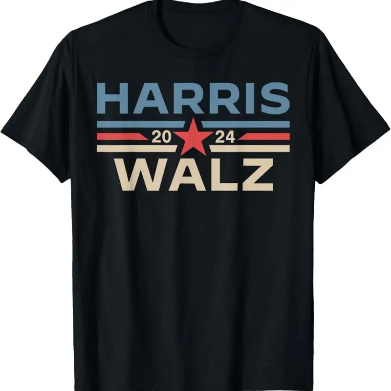 

Harris Waltz 2024 Walz Retro Vintage Vote President Vp T Shirt S 3Xl