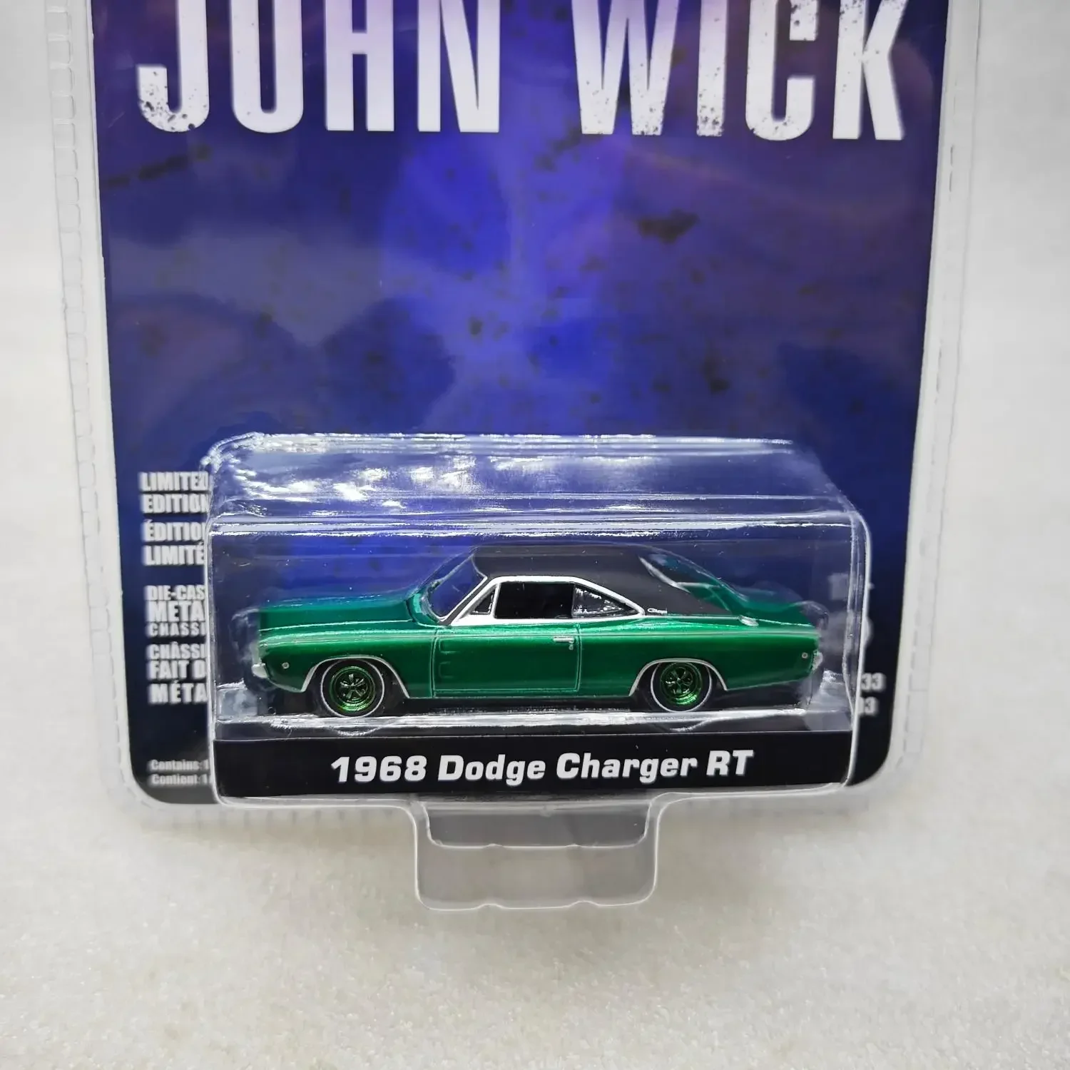 

Greenlight 1:64 John Wick 1968 Dodge Charger R/T Коллекция имитационных моделей автомобилей из сплава