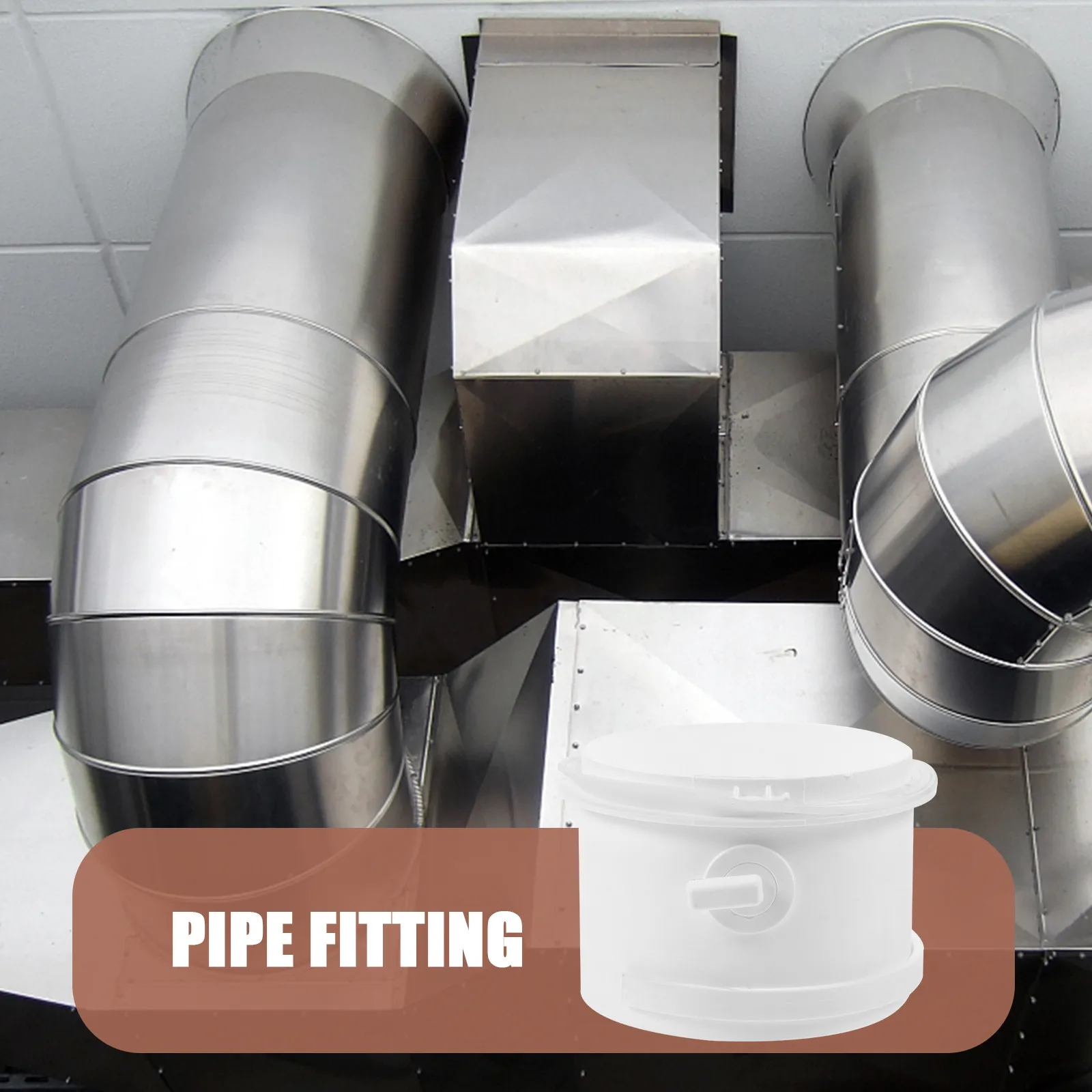 ABS Ventilation Pipe Adapter Fresh Air Duct Connector Thickened Smooth Fitting Easy Installation