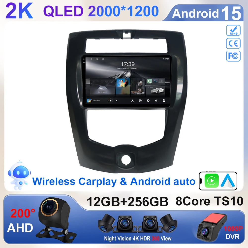 Android 15 Car Radio For Nissan Livina 2 2013-2020 Multimedia Player Navigation Wireless CarPlay Touch Screen Stereo GPS WIFI