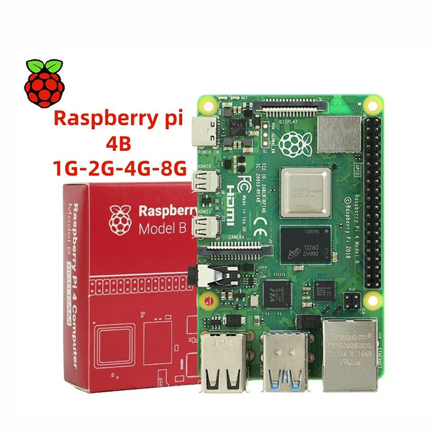 Raspberry Pi 4 1G Pi 5 Model B 2G 4G 8G 16G Linux Visual Python Programming Suite Development Board