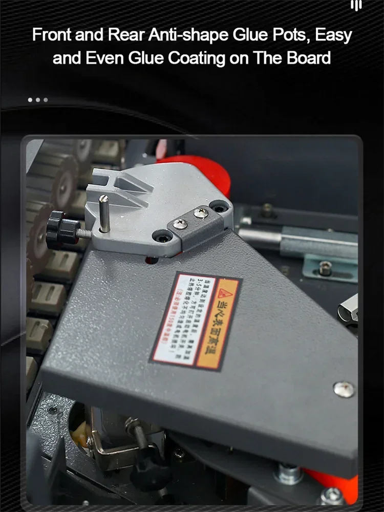 WFS-210 Fully Automatic High Speed Edge Banding Machine High Efficiency Straight Line Trimming Edge Banding Machine