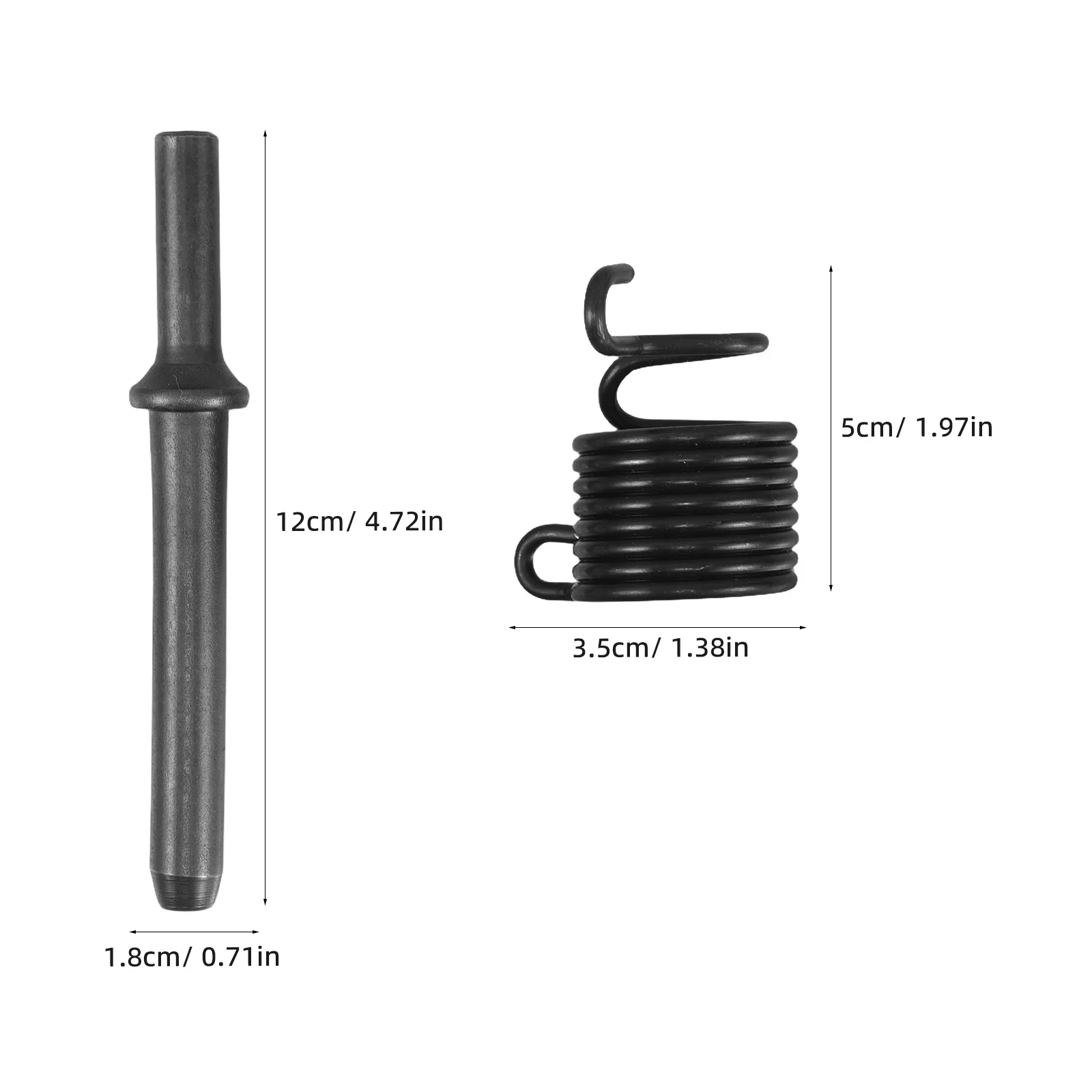 1 Juego de cabezal de martillo de remache neumático, herramienta de aire de alta resistencia, broca de remache sólida semihueca, accesorio de cincel alisador suave para remachar